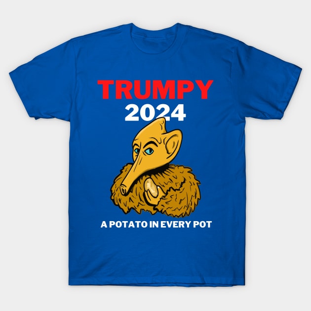 TRUMPY 2024 - A Potato in Every Pot T-Shirt by TJWDraws